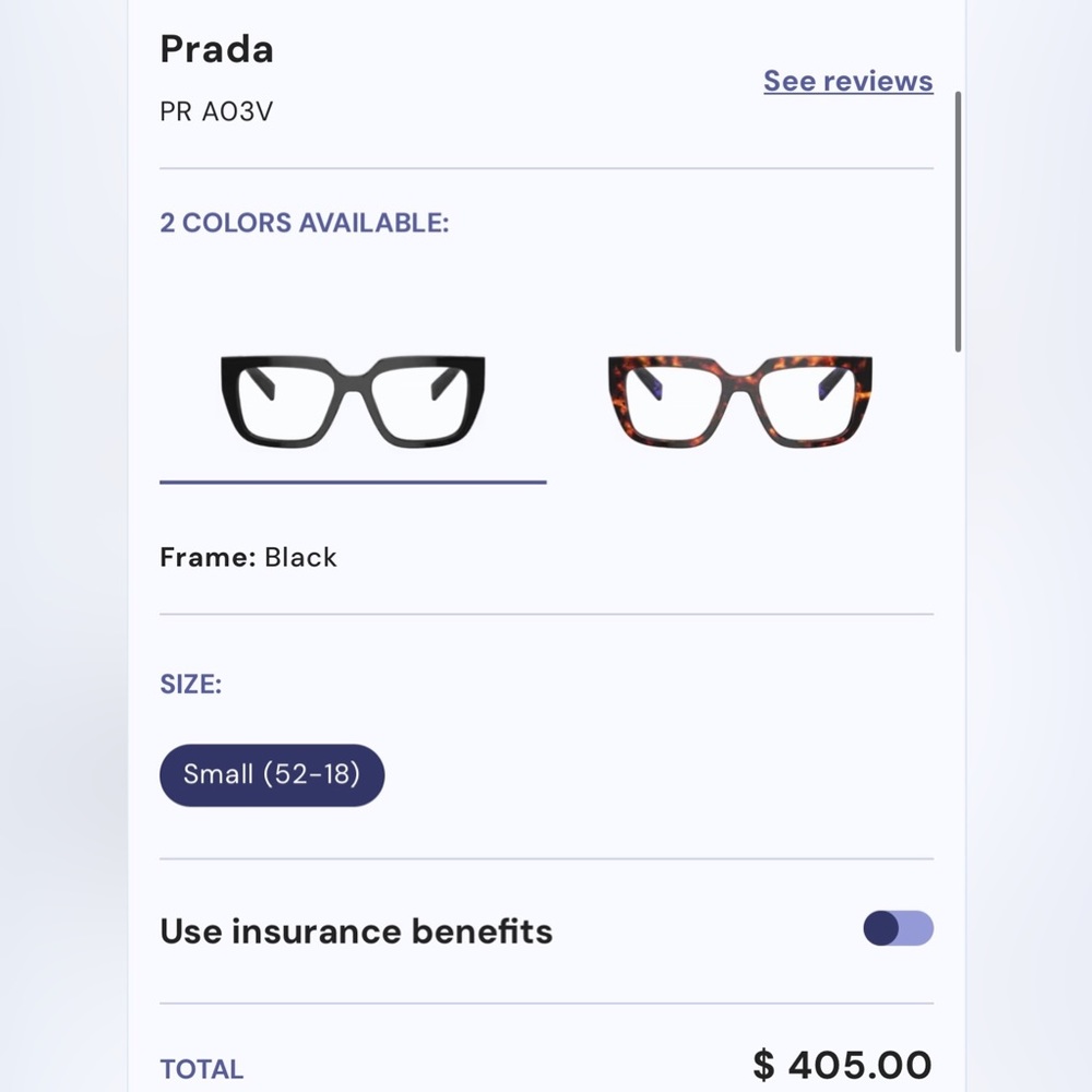 Prada glasses
